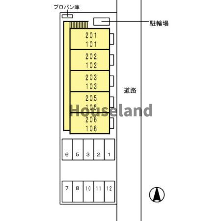 セジュールショコラの区画図
