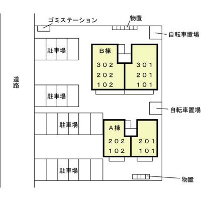 【区画図】 | リビングタウン横田新町 Ａ