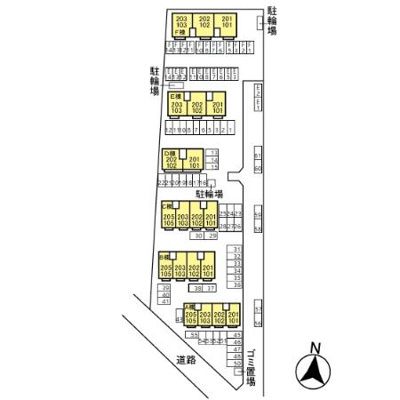 【区画図】 | セジュールＵＥＳＡＷＡ Ｄ