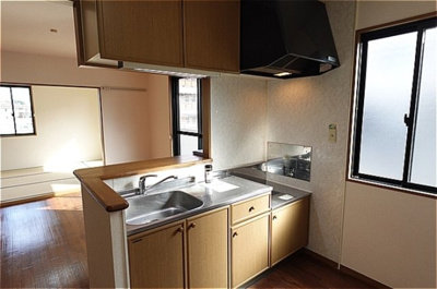 【キッチン】 | セジュールＵＥＳＡＷＡ Ｄ | 対面キッチン