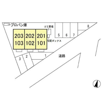 【区画図】 | ニューコーポ Ⅱ
