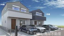 茅ヶ崎市松が丘1丁目　新築戸建　全9棟の外観パース|イメージパスですので実際のものと多少異なります