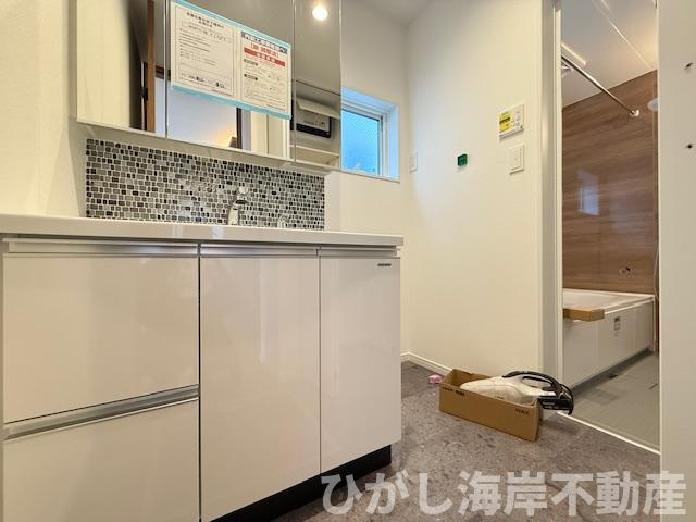 茅ヶ崎市松が丘1丁目　新築戸建　全9棟の脱衣所|脱衣スペース