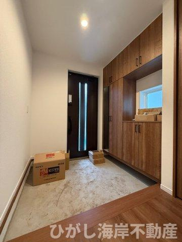 茅ヶ崎市松が丘1丁目　新築戸建　全9棟の玄関|2月20日撮影　玄関