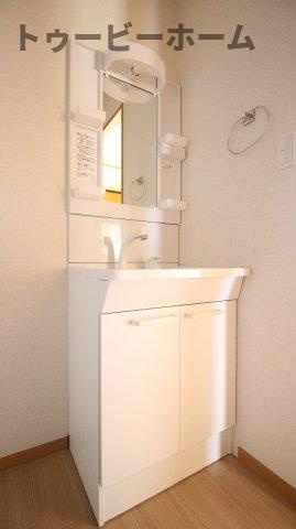 フェリーチェの洗面所|スペースが確保できる洗面所です