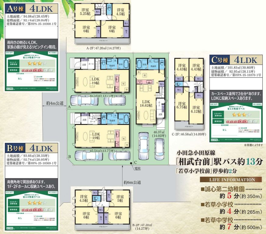 南区相模台7丁目新築戸建て　B号棟の間取り|配置・間取図「南区相模台7丁目新築戸建て」