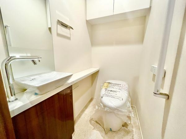 【トイレ】 | ドレッセWISEたまプラーザB棟 | 明るくて広い落ち着いた色合いのトイレです♪！
