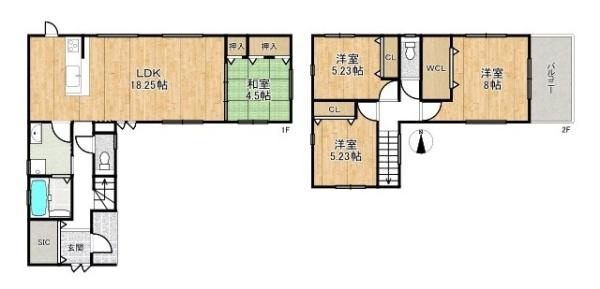 磯城郡田原本町宮森 ／新築一戸建の間取り