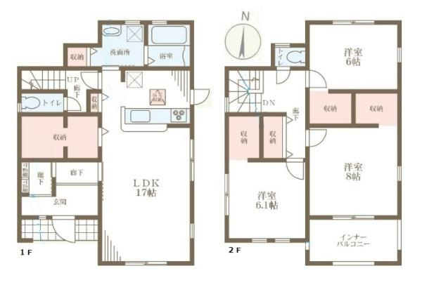 リーブルガーデン丹波市町 １号棟 ／新築一戸建の間取り