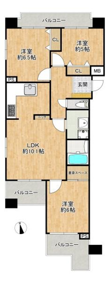 【間取り】 | レジオン東大阪　中古マンション
