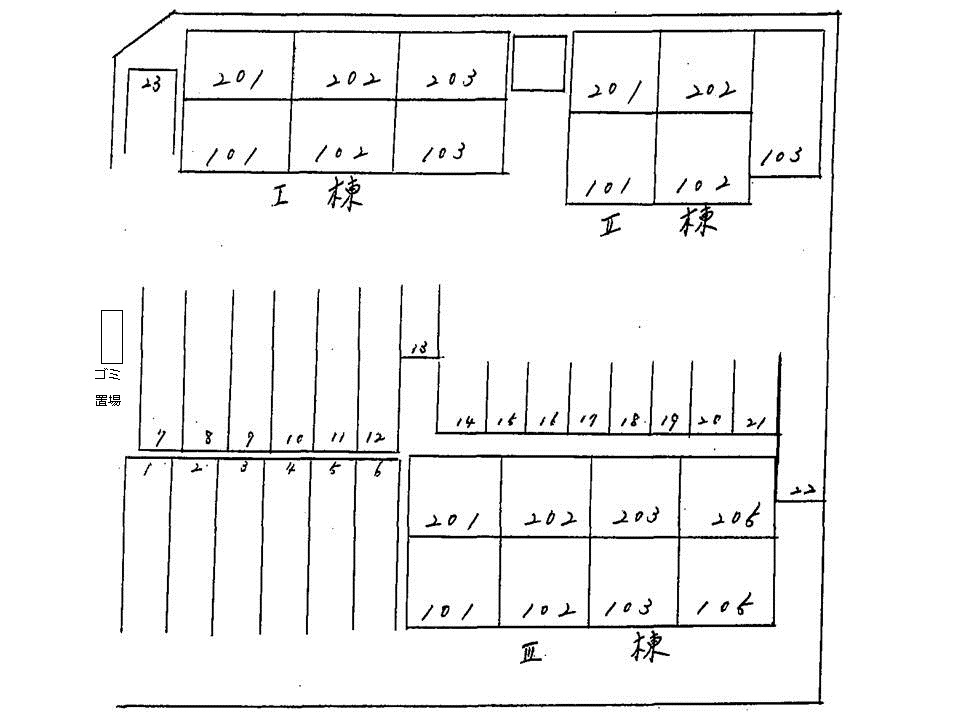 カロータ　ロッソⅢの区画図