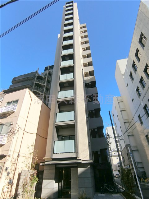 クレイシアIDZ(アイズ)蒲田の外観|2022年10月築　RC鉄筋コンクリート造地上15階建て1K～1LDK総戸数55戸ペット可Wi-Fi対応インターネット無料の高級分譲賃貸マンション　クレイシアIDZ(アイズ)蒲田