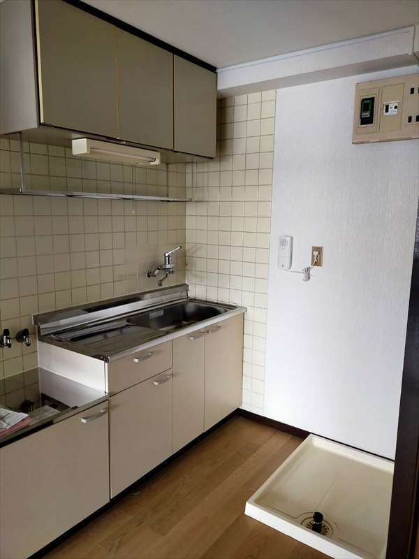 サンセイハイツのキッチン|きれいなキッチンです