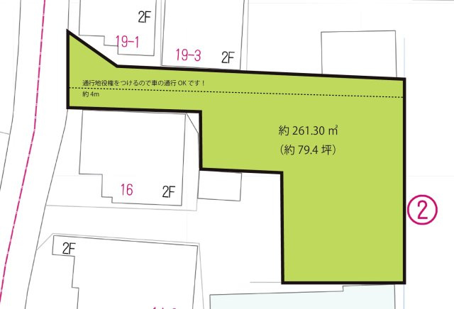 静岡市葵区昭府２丁目の区画図|イメージ図
