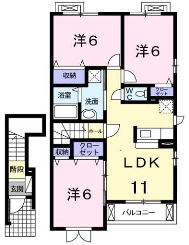 プラージュの間取り