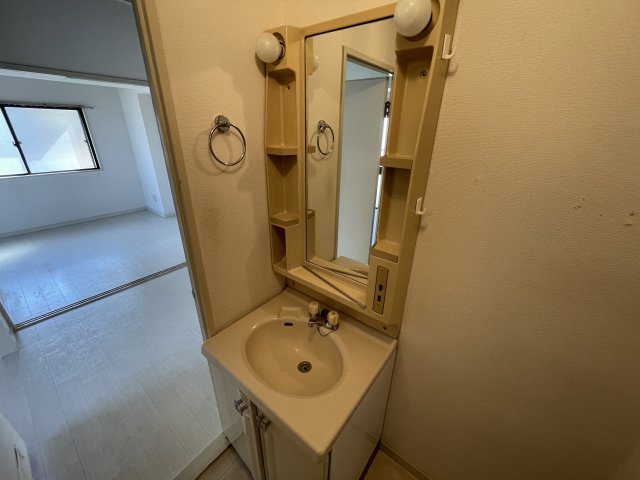 ピュアライフ長草A棟の独立洗面台