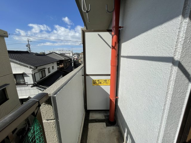 ピュアライフ長草A棟のバルコニー