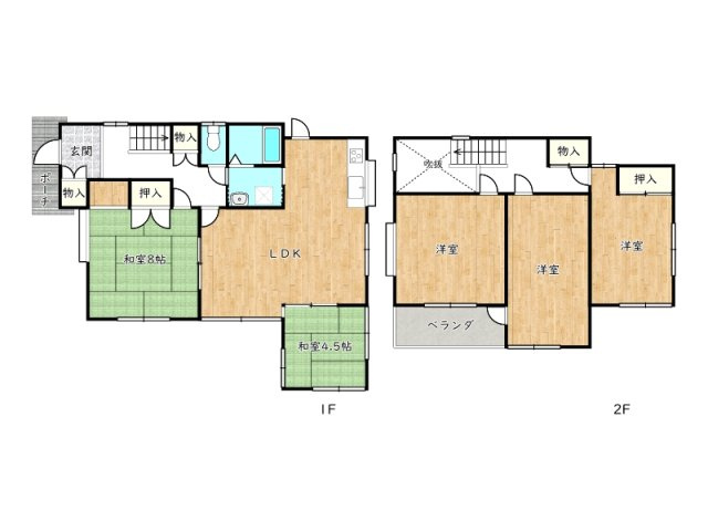 【間取り】 | 姫路市北平野6丁目／中古戸建
