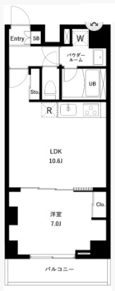 アーバンパーク蒲田南Ⅱの間取り|間取り　1LDK