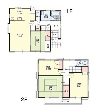 中古戸建　東松山市桜山台23-17（リフォーム住宅）の間取り