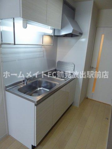 大阪市鶴見区今津中４丁目のアパートのキッチン