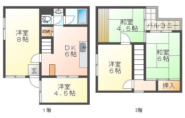 山手5丁目戸建の間取り