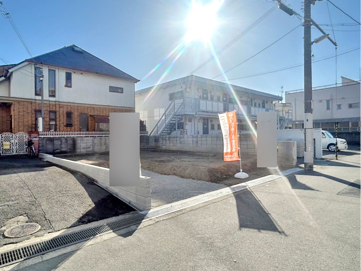 尼崎市東園田町3丁目建築条件無し売土地の外観|阪急「園田」駅徒歩13分の立地×第一種低層住居専用地域で閑静な住宅街◎