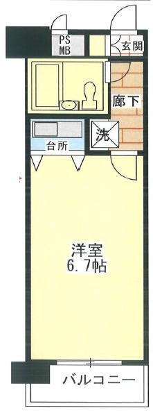 朝日プラザαポート神戸の間取り