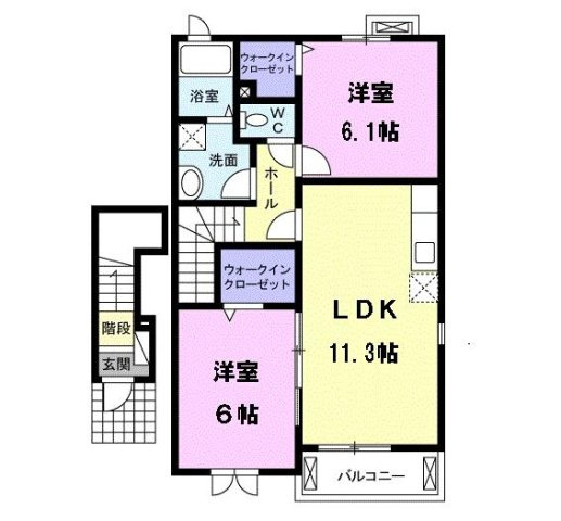 バロン・栗島の間取り