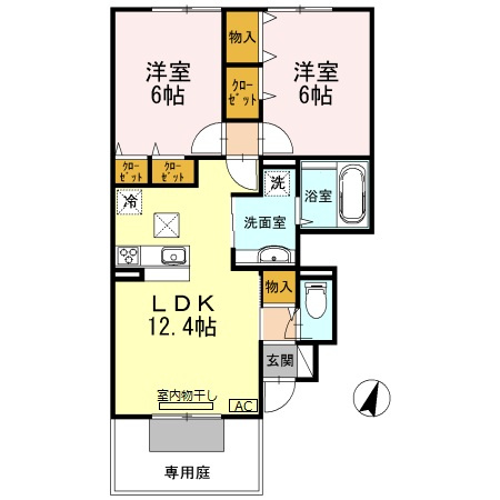 すずらんハイツの間取り