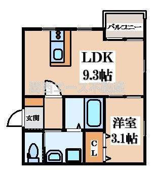 【間取り】 | Grace下六万寺町