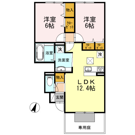 すずらんハイツの間取り