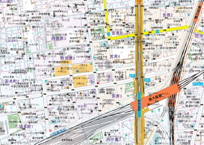 【地図】 | ア・ミュゼ新大阪