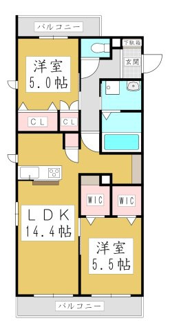【間取り】 | サンモールⅡ
