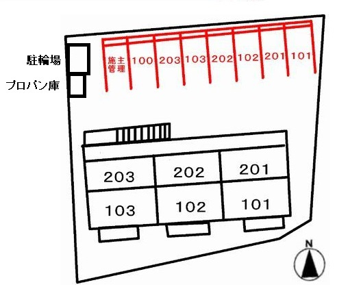 メゾンナチュレの区画図