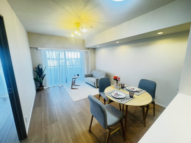 ベルヴィル高崎中居町の居間・リビング|リフォーム済