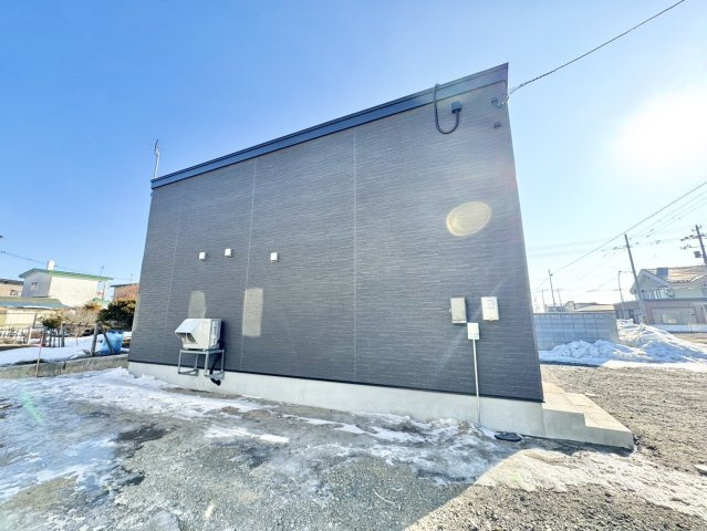 釧路市鳥取北5丁目▽ Kospa平屋モデルハウスの外観|シンプルな外観！