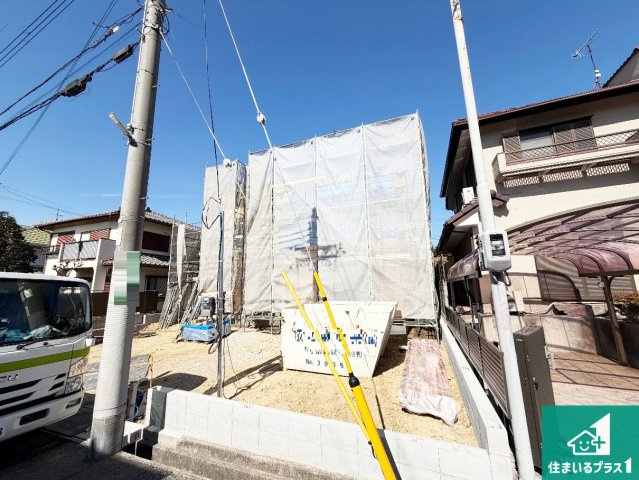 神戸市西区天王山　新築一戸建ての外観|周辺は落ち着いた街並みの住宅地！子育てがしやすい住環境です！まだ未完成ですが、現地でしかわからない事もございます。是非一度ご覧ください。