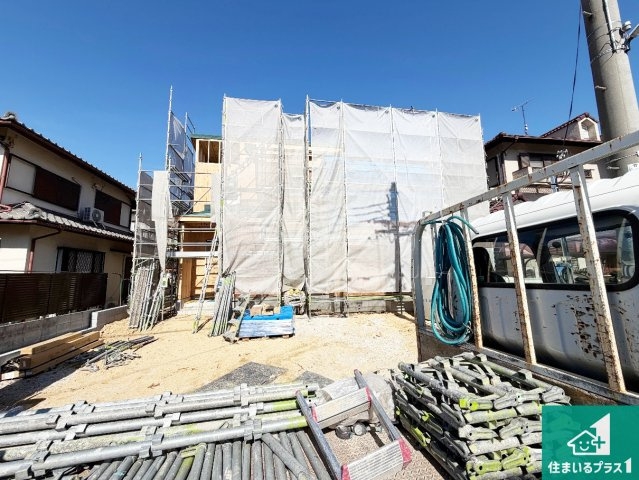 神戸市西区天王山　新築一戸建ての外観|現在の進捗状況です！順調に作業進行中、完成が待ち遠しいです！詳細の間取り等、お気軽にお問い合わせください！