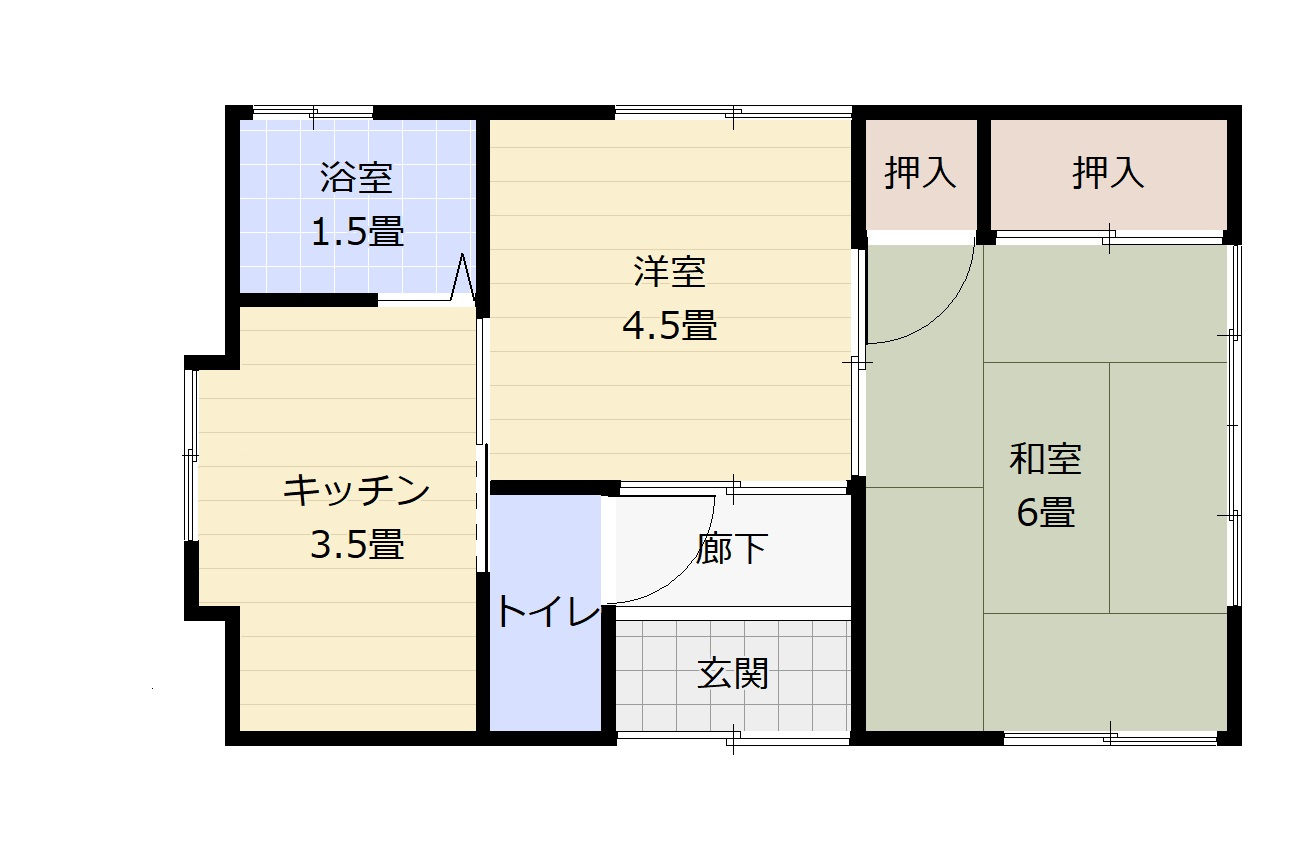 阿部アパートの間取り