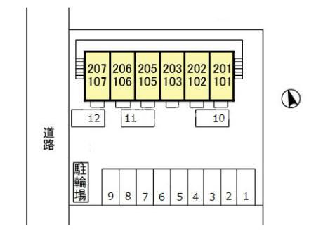カーサＨＡＫＯＤＡの区画図|高崎、前橋、伊勢崎エリアのお部屋探しはエンドスケープまで！お客様の理想お聞かせ下さい♪