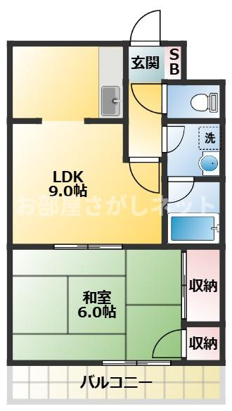 クレール山本【おとり物件なし】#学生・社会人にオススメ！初期費用分割払いOK！の間取り
