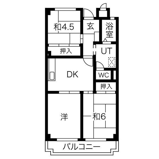 【間取り】 | 各居室が振り分けられてますので使いやすい間取りです