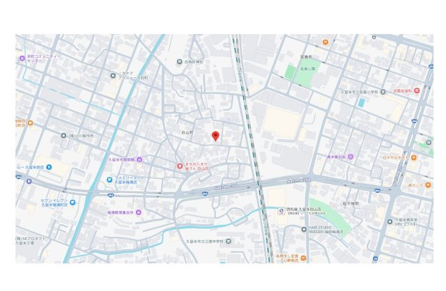 久留米市白山町　新築戸建【2号棟】の地図