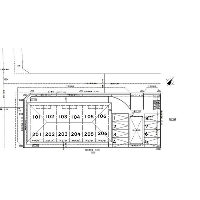 アムール松飛台の区画図