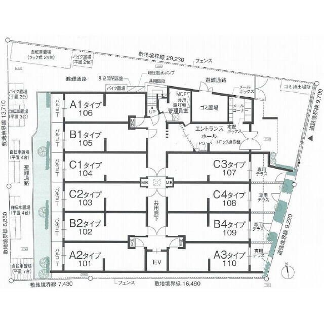 プレール・ドゥーク東京ＮＯＲＴＨⅣの庭