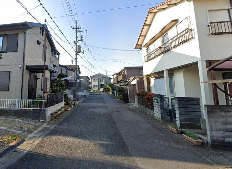 野洲市大畑　売土地の前面道路含む現地写真