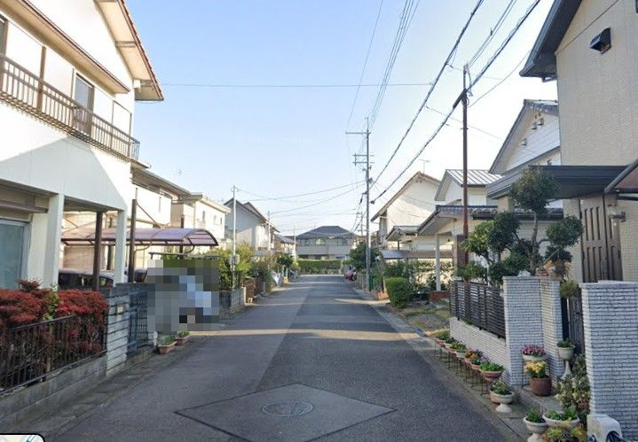 野洲市大畑　売土地の前面道路含む現地写真