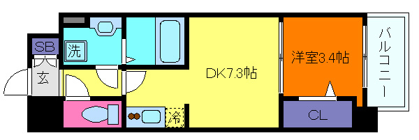 LEGALAND甲南山手の間取り
