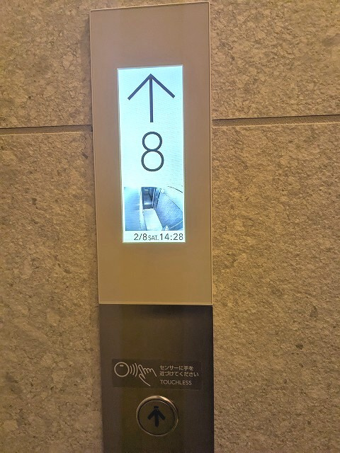 LEFOND PROGRES秋葉原マークスの設備|エレベーターのボタンは感染予防のタッチレスです